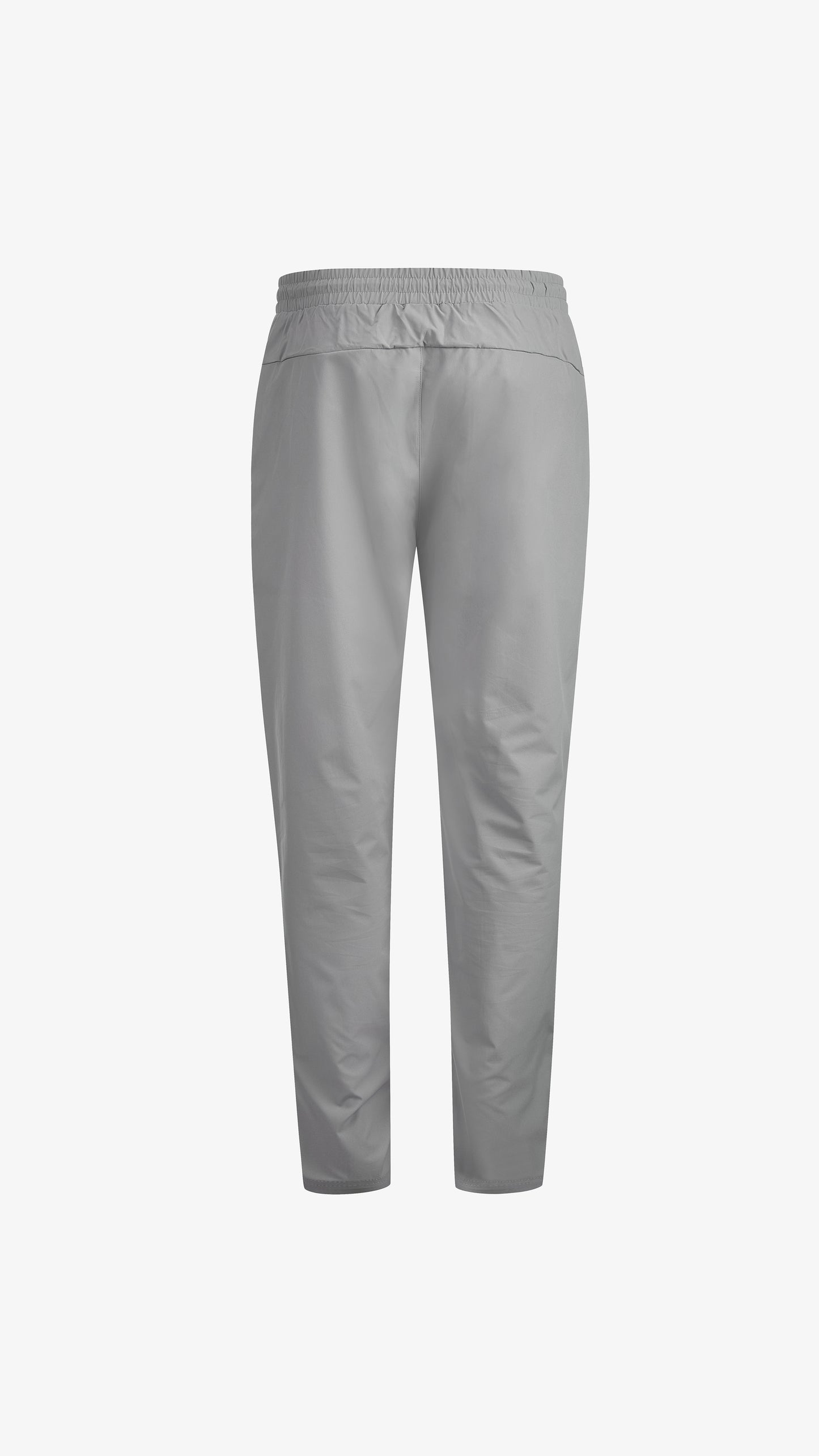 Grey/Mint Velum Windbreaker Pant, back view, reflective logo detail