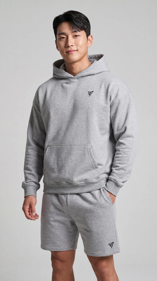 Grey Primus Hoodie & Short Set